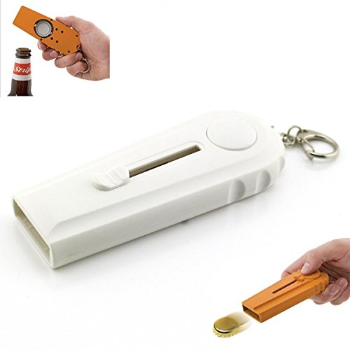Cap Zappa Beer Bottle Opener Cap Launcher Shooter By Spinning Hat Fire Cap Shoot Over 5 Meters- Color Random Home & Kitchen, Kitchen & Dining, Kitchen Utensils & Gadgets, Bar & Wine Tools, Corkscrews & Openers, Bottle Openers