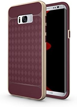 Galaxy S8 Plus Case, Yamesu Ultra Slim Dual Layer Shockproof Anti-scratch Drop Protection Case for Samsung Galaxy S8 (2017) (Burgundy)
