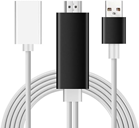 Lightning to HDMI Adapter, WINONE Plug and Play Digital AV MHL to HDMI Cable, High-Speed 1080P HDTV Mirroring for iPhone,iPad Series and iPod