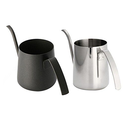 Long Narrow Spout Coffee Pot (250ML) , 304 Stainless Steel Thin Spout Coffee Pot with Hanging Ear & Gooseneck Spout, Coffee Drip Kettle for Coffee & Tea - Thumbnail 6