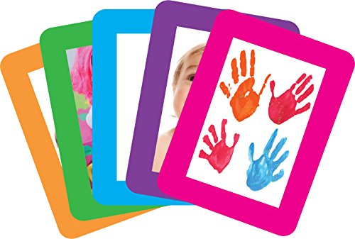 FodeezFrames 8.5" x 11" Adhesive Picture Frames/Dry Erase Boards, Bright Solid Colors (FF-8511-05-SOL-BRIGHT)