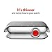 Smiling Sliver Case for Apple Watch 3 with Buit in TPU Screen Protector All-Around Protective Case High Definition Clear Ultra-Thin Cover for Apple Watch 42mm Series 3 and Series 2 (Silver, 42mm)