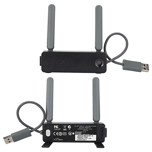 Mugast Wireless Network Adapter for Xbox 360 Game Console,USB 2.4G/5G Dual-Band WiFi Network Card with Dual Antenna