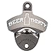 Barware Gear Wall Mount Bottle Opener Beer Thirty with Free Stainless Steel Mounting Screws. Pop the cap and open your Beer and Soda in Style. Wall Hung Beer Opener for Bar or Kitchen. Gun Metal Black