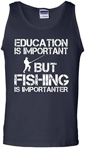 Fishing is importanter Cotton Tank Top For Men