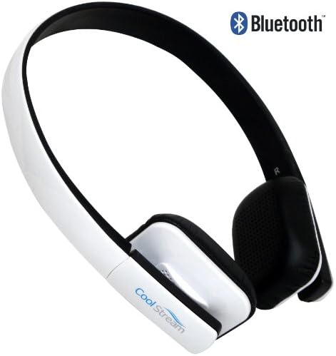 Hands Free Bluetooth Stereo Headset by CoolStream with integrated microphone to make and receive phone calls for use with iPhone 6 5 4 3 and Android phones