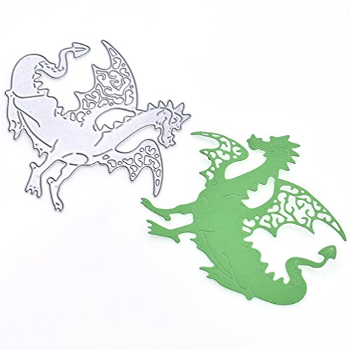Flower Heart Die Cuts Dragon Curlycue Love DIY Scrapbooking Metal Stencils Gift - Thumbnail 2