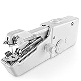 Handheld Sewing Machine Mini Portable Handy Electric Household Quick Stitch Tool for Easy Repair DIY Fabric Clothes in Home or Travel Use with Threads Needles Accessories