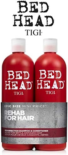 Tigi Bed Head Resurrection Tween Duo Shampoo & Conditioner for Very Dry, Hair -750 ml (Pack of 2) inc **FREE TIGI PUMPS**