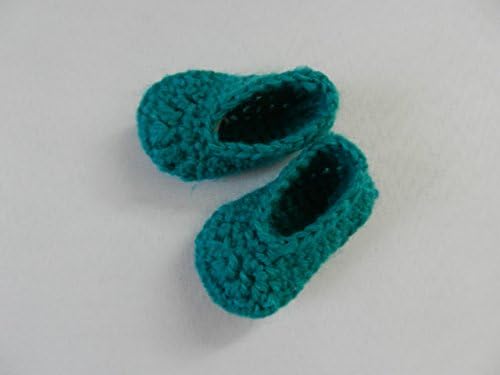 Persian Green Doll Slippers fit American Girl, FAO Swartz, My Life, Journey Girls, Disney Toddler Princess, Baby Alive and other similar size dolls
