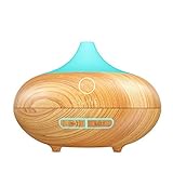Oline Naturals 150mL Essential Oil Diffuser Ultrasonic Cool Mist Aroma Humidifier - Aromatherapy Freshener Humidifiers For Home Office Bedroom - 7 LED Lights