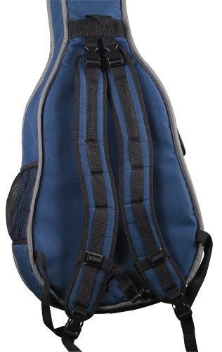 Boulder CB-361BL Alpine Deluxe Tenor/Baby Blueridge Guitar Gig Bag - Navy Blue
