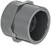 GF Piping Systems PVC Pipe Fitting, Adapter, Schedule 80, Gray, 1-1/2