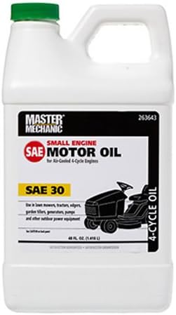 OLYMPIC OIL 263643 SAE30 Master Mechanic 4-Cycle Riding Mower Engine Oil, 48-Ounce
