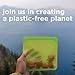 Stasher Premium Silicone Reusable Food Storage Sandwich Bag, Ash | Microwave, Sous Vide, Dishwasher, Oven and Freezer Safe | BPA Free, Leak-free, Eco-friendly, 28 Oz