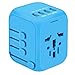 International Travel Adapter, CASTRIES Upgraded All-in-One Universal Travel Charger Power Adapter with 4 USB AC Socket Worldwide Wall Charger Plugs Adapter for EU, UK, US, AU, Asia