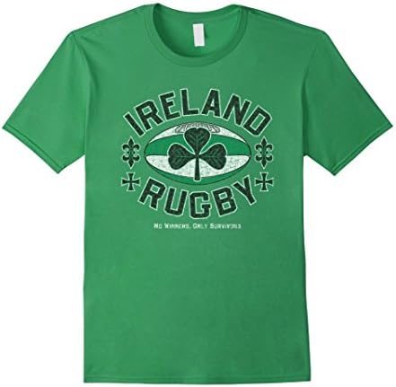 Mens Ireland Rugby - No Winners, Only Survivors T-Shirt XL Grass