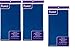 3-PACK DISPOSABLE PLASTIC TABLE COVERS / TABLECLOTHS (NAVY BLUE), 54 x 108 inches each(Packaging May Vary)