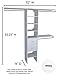 ClosetMaid SuiteSymphony Closet Organizer with Shelves and 2 Drawers, 16-Inch-Pure White