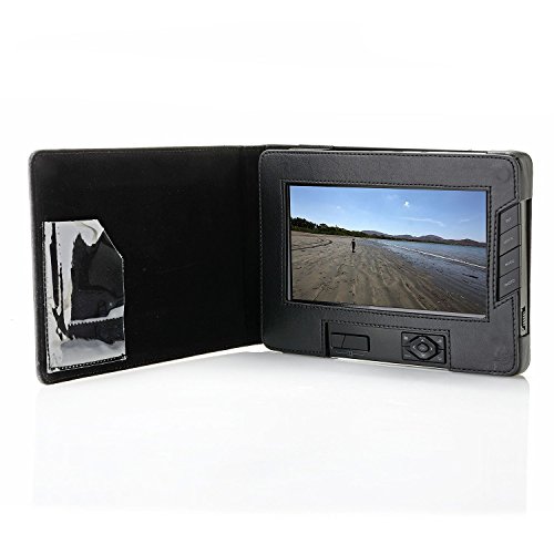 7" Digital Professional Photo Album with leather case: Display Photos, Videos, Music and Text. Photo capacity more than 10X regular albums