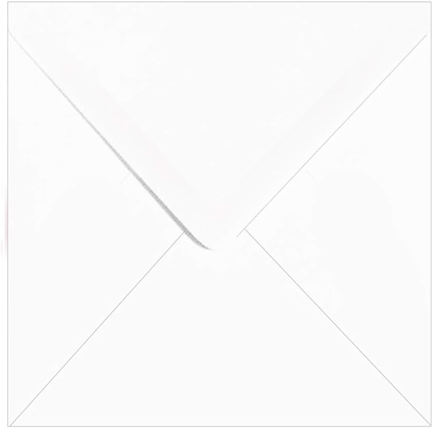 White Envelopes - Size 155mm x 155mm 100gsm - Pack of 75