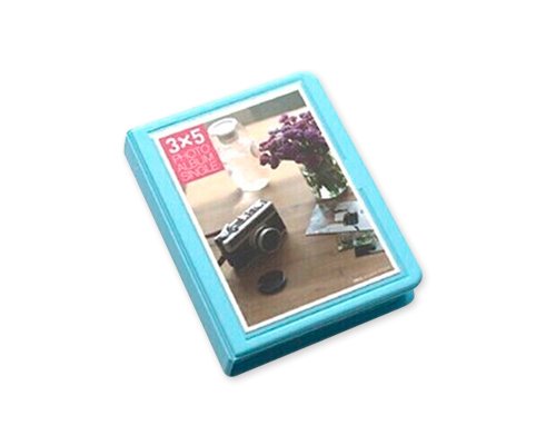 32 Pockets Colorful Fuji Wide Instant Mini Book Photo Album for Fujifilm Instax WIDE 210 Films, Fujifilm Instax WIDE 200 Films, Fujifilm Instax Wide 300 Films, Fujifilm FP100C, Fujifilm FP 3000B - Blue