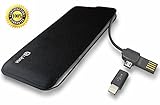 Limm Portable Charger 4000mAh - Power Bank Charges iPhones(5 and Newer), Samsung Phones, iPads, Tablets, Cameras,Etc - Ultra Thin & Light Universal Battery Pack - BONUS Micro USB to Lightning Adapter