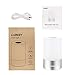 LUNSY Touch Sensor Table Lamp, Dimmable Bedside Lamp, Rechargeable Atmosphere Lamps, Wireless, Warm White Light with RGB Living Colors for Bedroom, Living Room and Outdoors.