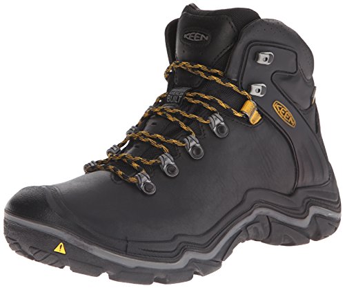 KEEN Men's Liberty Ridge Hiking Boot, Black/Gargoyle, 8.5 M US