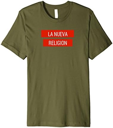 Mens LA NUEVA RELIGION T SHIRT BAD BUNNY XL Olive