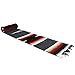 Open Road Goods Charcoal Black Mexican Yoga Blanket - Thick Diamond with Vintage Retro Serape Red Tan Brown and White Stripes