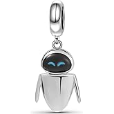 ZURWTCH Robot Dangle Charm Fit Women Bracelet Necklaces Fashion Gifts 925 Sterling Silver DIY Jewelry