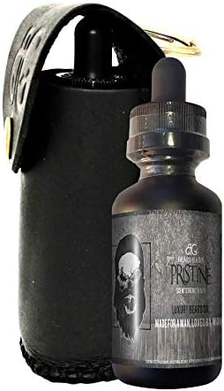 Mens Scented Beard Oil With Leather Carrying Key Chain Case - Beard Gains (Pristine)
