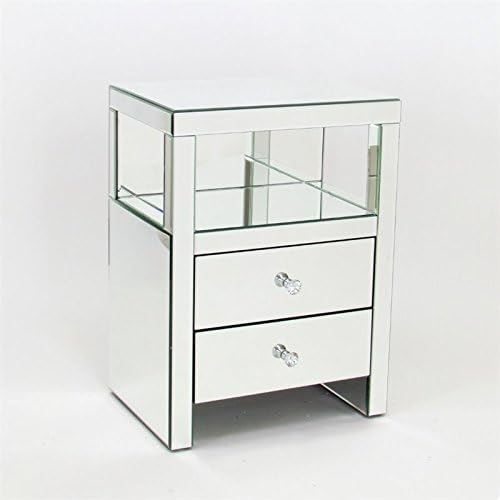 Wayborn Beveled Mirrored Nightstand