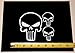 The Punisher Skull - Set of 3 HQ Single Color White Vinyl Decals!