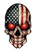 BOLDERGRAPHX 2027 SKULL DECAL WITH AMERICAN FLAG AND GLOWING RED EYES 5.5