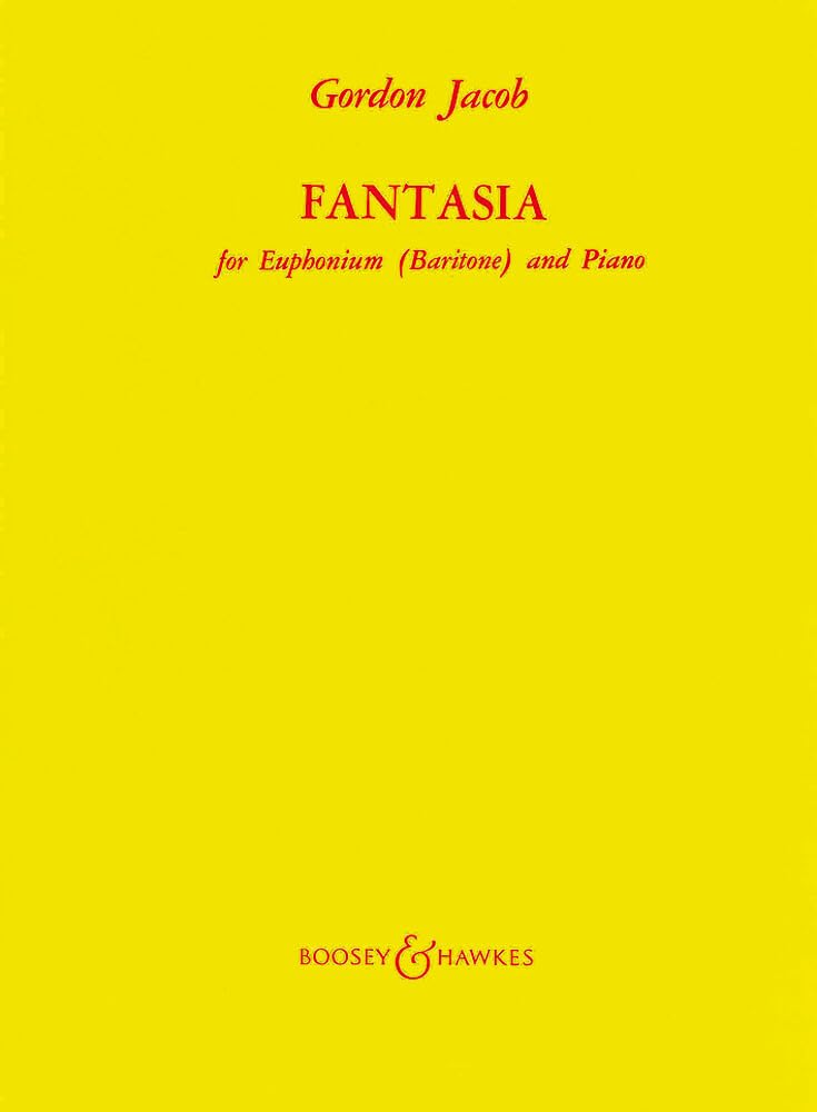 Fantasia: euphonium (baritone) and Band. Réduction pour piano avec parties solistes.
