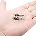 ORAZIO 2 Pairs Mens Womens Stainless Steel Stud Earrings Square Cubic Zirconia Earrings Pierced 6mm