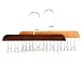 Hair Extension Hanger-Lightweight, Waterproof and Portable, Multi-functional Hanger, Hair Extension Storage, Hair Extension Holder suitable for All Kinds of Hair Extensions, Wigs and Clips (brown)