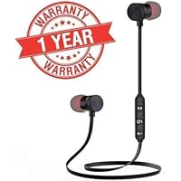 GO SHOPS Bluetooth Headphone with Noise Isolation and Hands-Free Mic and Buttons with Magnetic Earbuds Secure Fit for Gym, Running and Outdoor