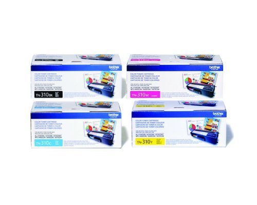 Brother TN310 Toner Cartridge Set for Brother Laser Printers - Retail Packaging
