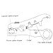 CoZroom Complete Adjustable Universal Compression Tool Connector and Universal Wire Cutter Stripper for RG59 RG6 RG11 Cable Flat or Round TV/UTP