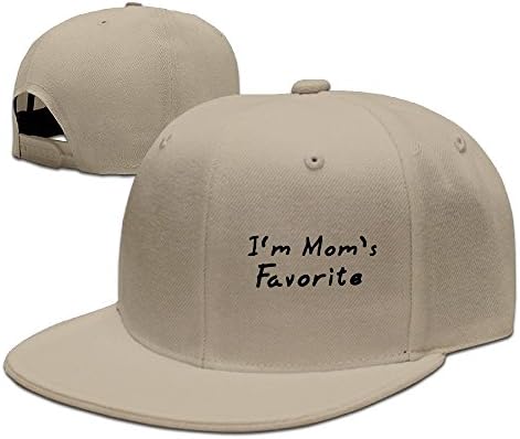 XiaoHans Men's I'm Mom's Favorite Cool Basketball Natural Hat Adjustable Snapback