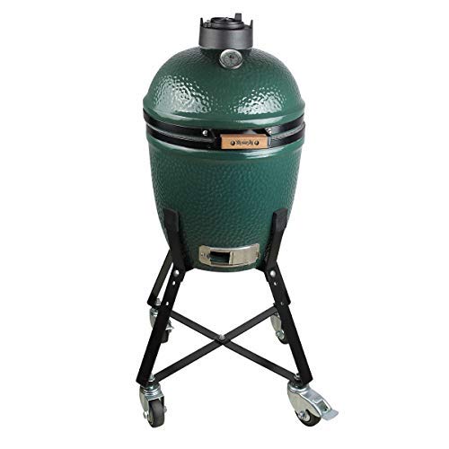 Dracarys Rolling Cart for Small Big Green Egg Nest Accessories,Green Egg Nest Stand Small Rolling Nest with Heavy Duty Locking Caster Wheels Powder Coated Steel