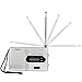 STree Mini Portable Pocket AM FM Radio Built-in Speaker with Telescopic Antenna, Silver