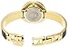 Anne Klein Women's AK/1232BKGB Black and Gold-Tone Bangle Watch with Black Leather Insert