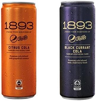 Pepsi 1893 Black Currant Cola &amp; Citrus Cola 4 Cans (2 Flavor Combo Pack)