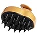WOW Scalp Massager Shampoo Brush for Natural Hair Care & Growth - Soft Silicone Bristles Scrubber For Men, Women - Massage Head In Shower For Stress To Relax - All Hair Types, Straight, Wavy, Curly