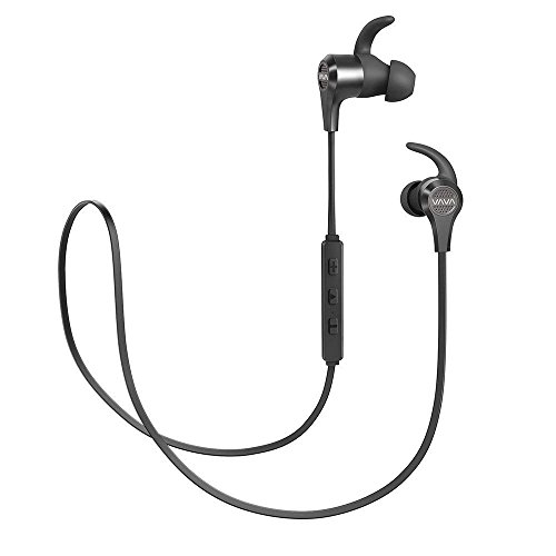 VAVA MOOV 25 Bluetooth Headphones, Magnetic Wireless Headphones Sports Bluetooth Earphones, aptX High Fidelity Stereo, IPX6 Splash Proof Earbuds, 9 Hour Battery, CVC 6.0 Noise Cancelling Microphone