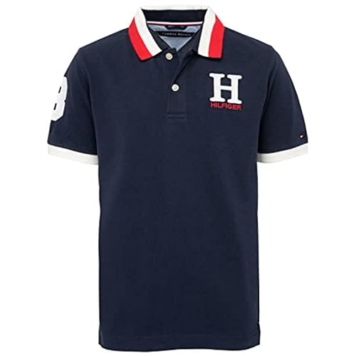 Tommy Hilfiger Short Sleeve Stretch Ivy Polo Collared Shirt, for Everyday Wear or Dressing Up